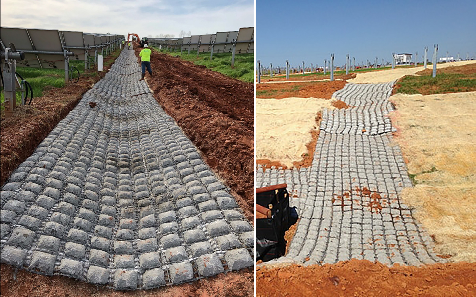 Vegetated Hard-Armor Structural Erosion Control for Solar Farms